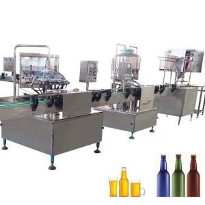 SS304 Carbonated Beverage Filling Machine , Splity Tpe Small Beer Filling