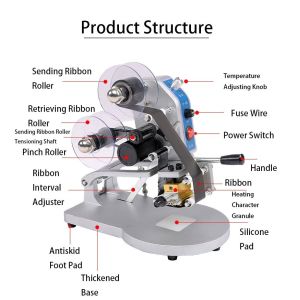 Portable Manual Ribbon Coding Machine High Precision Heat Resistance