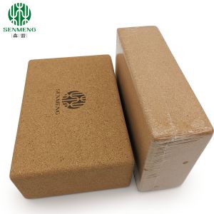 Organic and Durable Custom Eco-Friendly Natural Non-Slip Cork Yoga Brick for a