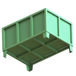 Warehouse Heavy Duty Foldable And Stackable Steel Stillage Cage Collapsible