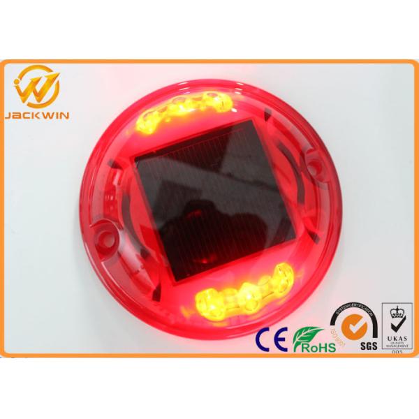 360 Degree Reflective Solar Power Road Studs , Solar Marker Lights With 25mm