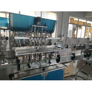 Fully Automatic Bottle Liquid Filling Line With Capping And Labeling