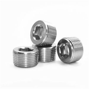 Wholesale Stainless Steel Plug 1/8&quot; 1/4&quot; 1/2&quot; 1&quot; 2' 3&quot; 4&quot; Male BSP NPT Stainless Steel Round Hex Head Plug from china suppliers