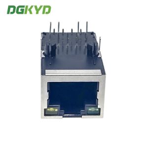 Tap Up Female Connector RJ45 Modular Jack 10/100BASE With LED