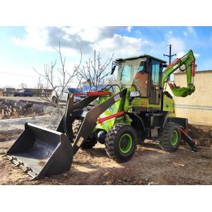 6.5ton Multifunction 4x4 Elite machinery backhoe loader with auger