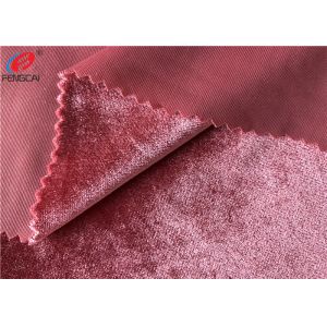 Shiny Fleece Stretch Polyester Spandex Velvet Fabric KS Velvet Fabric For Full