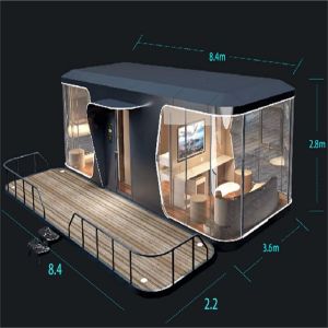 2 Bedroom Prefabricated Modular Houses Hotei Space-Saving Capsule Hotel