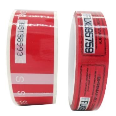 Printed Tamper Evident Adhesive Void Security Tape,China Supplier Pet Void Tape