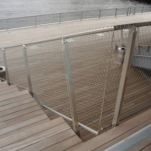 Flexible 304 Stainless Steel Wire Rope Mesh For Balustrade Or Railing