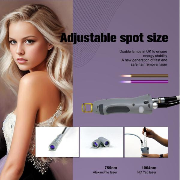 Compact Alexandrite Laser System with Touch Screen Control Panel Enhancing Ease of Operation during Clinical Procedures