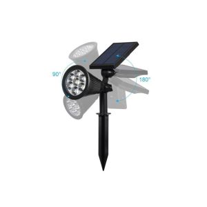 RGB LED Spike Solar Powered Garden Lights , Solar Powered Lawn Lights 4W