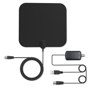 Paste Mounting High Gain Film Flat TV Antenna Digital Indoor UHF VHF Long Range