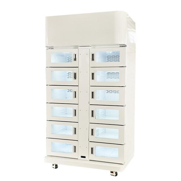 Quality Temperature Adjustable Refrigerated Locker Smart Fresh Android System for sale