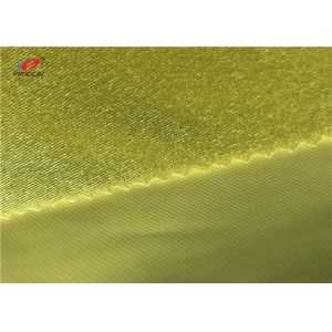 Yellow colour Warp knitted stretch spandex velvet fabric short pile fabric for