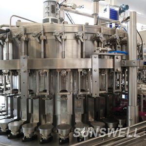 4 In 1 Plastic And Glass Bottle Rinsing Filling Machine Screw And ROPP Sealing