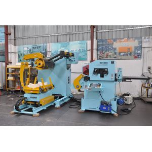 Double Servo NC Roll Feeder Decoiling And Straightening Machine Stainless Steel