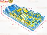 Big Circle Obstacles With Slides Inflatable jumping playground