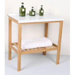 100% Natural Bamboo Vanity Cabinet Sink Unit Small Furniture Custom