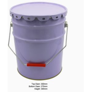 Wholesale Epoxy Lined Open Head Steel Paint Pail With Lug Cover from china suppliers