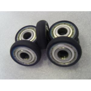 Iron Core Coating PU Polyurethane Wheels Aging Resistant With Industrial Bisque