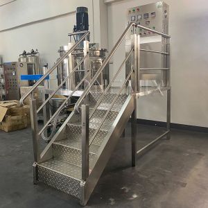 Small Liquid Soap Making Machine 300L Shampoo Mixer Machine With Agitator