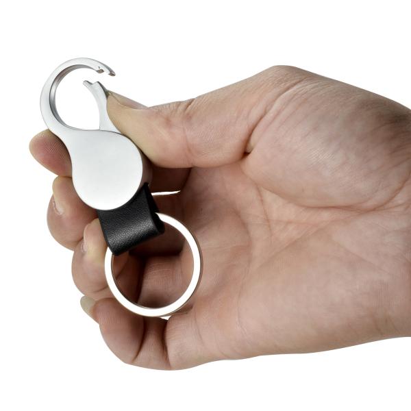 Quality Leather Key Chains With Keychain Holder Customized Pattern Design for sale