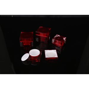 hand lip crystal pump empty square white Screen Printing Airless 30ml Cosmetic