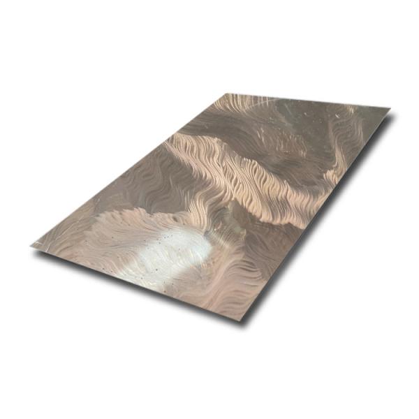 Quality Grade 201 304 8K Mirror Finish Polish Stainless Steel Pattern with lines wavy pattern for decoration and design building for sale
