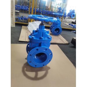 PN10 Flanged DIN F4 Gate Valve Resilient Seated Valves Ductile Iron