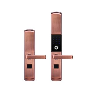 Zinc Alloy Code Door Lock / WIFI Remote Control Smart Fingerprint Sliding Cover