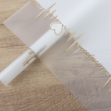 Waterproof Heartbeat Bouquet Flower Packaging Paper