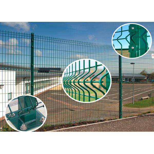 PVC Coated Welded Wire Mesh Fencing PVC Wire Mesh Panel Fencing 1.8m*3m Size