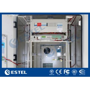 IP65 Insulated Outdoor Telecom Enclosure With DC48V Cooling System / Base