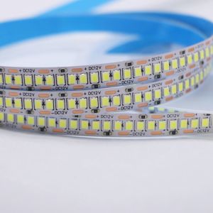 DC12V/24V 10mm 5M/Roll 2835 80Ra LED Strip With White PCB And 120° Beam Angle