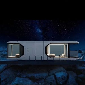 Wholesale Modular Prefab Portable Container Tiny Home Luxury Space Capsule House with Aluminum from china suppliers