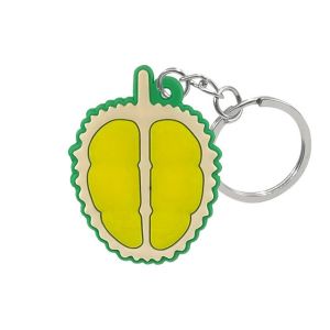 Custom Soft PMS Rubber PVC Key Chain 3D Cartoon Durian Shaped