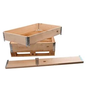 Heat Treated Wooden Crate Box Stackable Wooden Shipping Crates