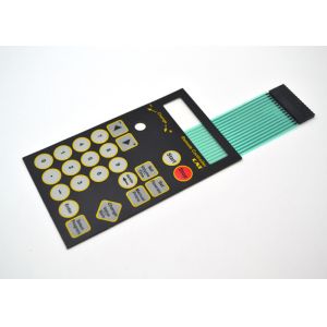 PET Material Embossed Tactile Metal Dome Membrane Switch Anti - Corrosion