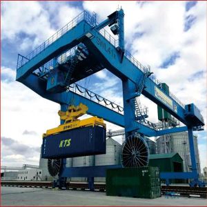 Wholesale Double Girder Rail Mobile Container Gantry Crane RMG 40 Ton from china suppliers
