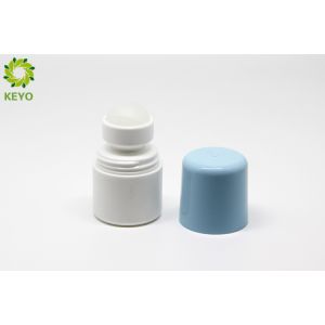 30g Antiperspirant Roller Bottle , Round PP Plastic Roll On Deodorant Bottles