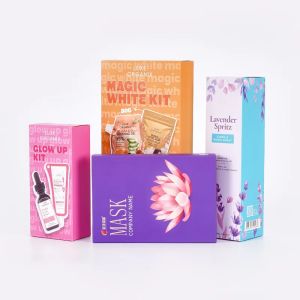 Wholesale Custom Logo Lamination Customize Print Folding Cosmetic Paper Boxes