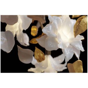 Wholesale Villa Hollow Living Room Full Copper Chandelier LED Light End Flower Lamp Custom Pick High Duplex Rotating Stair Lamp 5- from china suppliers