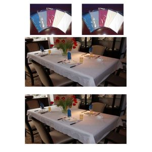 2/3 Ply Waterproof Colored Party Paper Tablecloths For Four Seasons