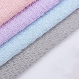100 Polyester Lightweight Wave-Pressed Pleated Chiffon Fabric woven