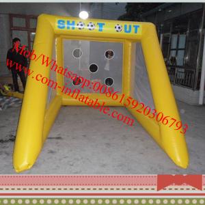 China inflatable penalty shootout football game inflatable football goal inflatable soccer goals on sale