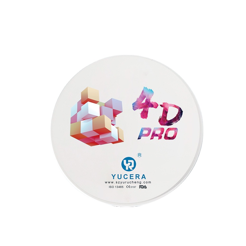 Yucera All Ceramic Zirconia Block Dental Lab 4D Pro Multilayer Super Translucency Dental Zirconia Disc