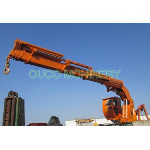 Hydraulic Folding Boom Crane , Telescopic Boom Crane 12 Months Warranty