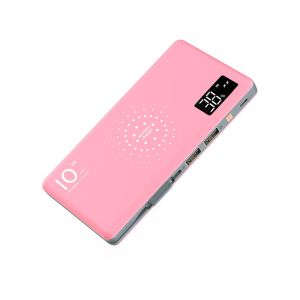 Wholesale OEM LED Digital Display Wireless Power Bank 10000mAh with 3IN1 Cable and Type-C &amp; MicroUSB Double Input Ports Portable P from china suppliers