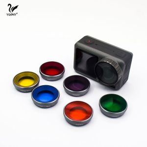 ND / PL Filters Kit For DJI OSMO Action Camera , Colored Filters Drone Filters