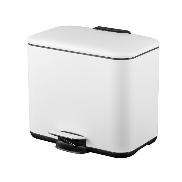 2 Division Stainless Steel Pedal Bin Household Trash Can for Stylish and